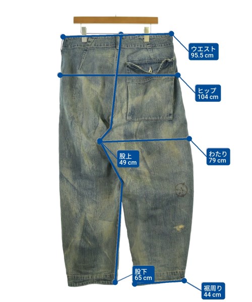 PORTER CLASSIC（ポータークラシック）デニムパンツ 青 サイズ:-(XL位) メンズ/2200690334012
