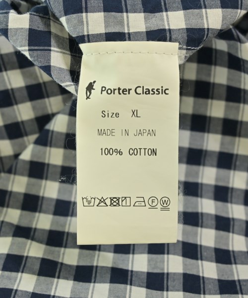 PORTER CLASSIC（ポータークラシック）カジュアルシャツ 紺 サイズ:XL メンズ/2200690703184