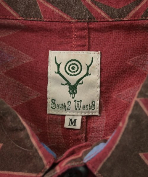 South2west8（サウストゥーウエストエイト）カジュアルシャツ 赤 サイズ:M メンズ/2200637503051