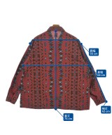 South2west8（サウストゥーウエストエイト）カジュアルシャツ 赤 サイズ:M メンズ/2200637503051