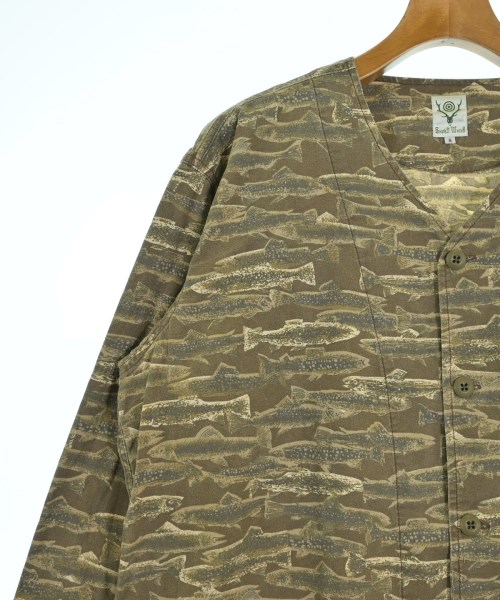 South2west8（サウストゥーウエストエイト）カジュアルシャツ 茶 サイズ:S メンズ/2200638454048