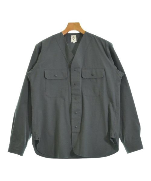 South2west8(サウストゥーウエストエイト)カジュアルシャツ グレー サイズ:S/2200644192187