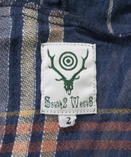 South2west8（サウストゥーウエストエイト）カジュアルシャツ 紺 サイズ:2(M位) メンズ/2200634430169
