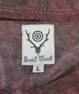 South2west8（サウストゥーウエストエイト）カジュアルシャツ 赤 サイズ:L メンズ/2200655524250
