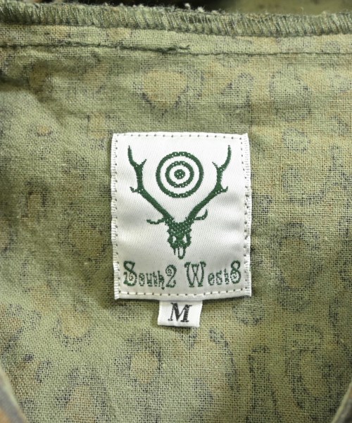 South2west8（サウストゥーウエストエイト）カジュアルシャツ 緑 サイズ:M メンズ/2200646993072