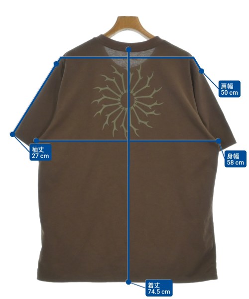 South2west8（サウストゥーウエストエイト）Tシャツ・カットソー 茶 サイズ:L メンズ/2200641635687