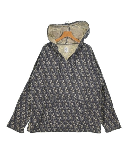 South2west8(サウストゥーウエストエイト)カジュアルシャツ 紺 サイズ:M/2200651404198