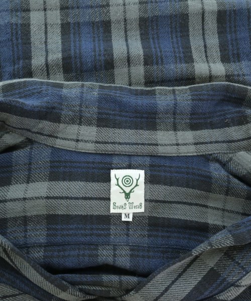 South2west8（サウストゥーウエストエイト）カジュアルシャツ 紺 サイズ:M メンズ/2200659899019