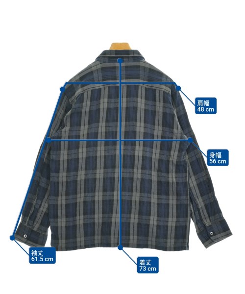 South2west8（サウストゥーウエストエイト）カジュアルシャツ 紺 サイズ:M メンズ/2200659899019