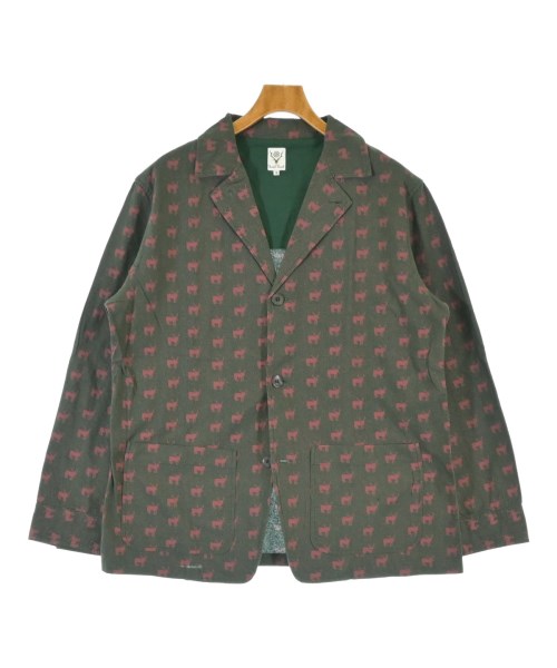 South2west8(サウストゥーウエストエイト)カジュアルジャケット 緑 サイズ:S/2200671126056