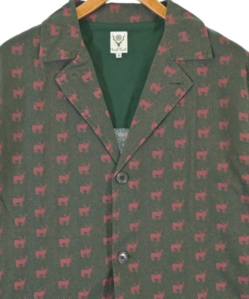 South2west8（サウストゥーウエストエイト）カジュアルジャケット 緑 サイズ:S メンズ/2200671126056