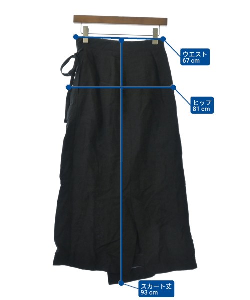 SACRA（サクラ）ひざ丈スカート 黒 サイズ:36(S位) レディース/2200635256041