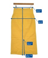 SACRA（サクラ）ロング・マキシ丈スカート 黄 サイズ:38(M位) レディース/2200613470179