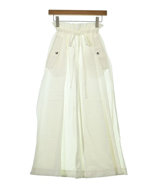SACRA(サクラ)ロング・マキシ丈スカート 白 サイズ:36(S位)/2200644745161