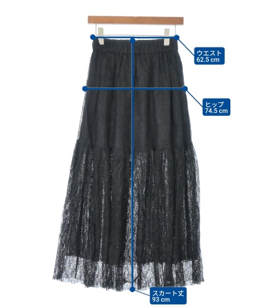 SACRA（サクラ）ロング・マキシ丈スカート 黒 サイズ:38(M位) レディース/2200644745390