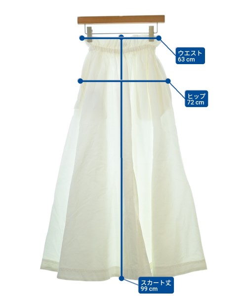 SACRA（サクラ）ロング・マキシ丈スカート 白 サイズ:38(M位) レディース/2200644745543