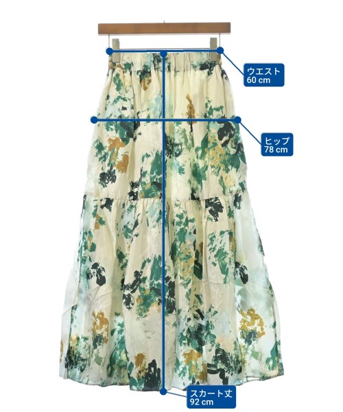 SACRA（サクラ）ロング・マキシ丈スカート 緑 サイズ:36(S位) レディース/2200644750783