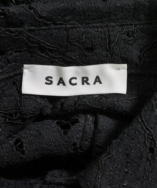 SACRA（サクラ）カジュアルシャツ 黒 サイズ:38(M位) レディース/2200610681288