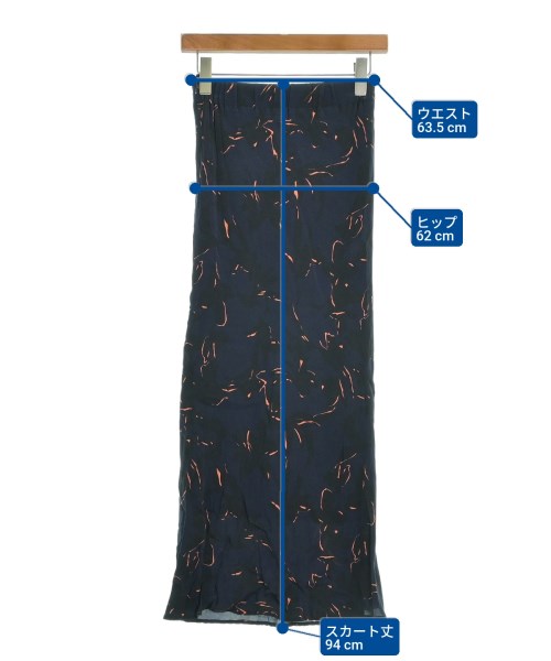 SACRA（サクラ）ロング・マキシ丈スカート 紺 サイズ:36(S位) レディース/2200633971038