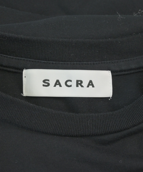 SACRA（サクラ）Tシャツ・カットソー 黒 サイズ:38(M位) レディース/2200612665019