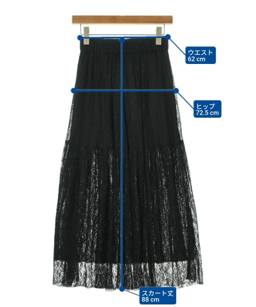SACRA（サクラ）ロング・マキシ丈スカート 黒 サイズ:36(S位) レディース/2200674203044