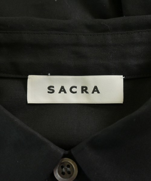 SACRA（サクラ）カジュアルシャツ 黒 サイズ:38(M位) レディース/2200673782052