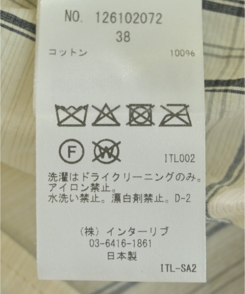 SACRA（サクラ）カジュアルシャツ 白 サイズ:38(M位) レディース/2200698630017