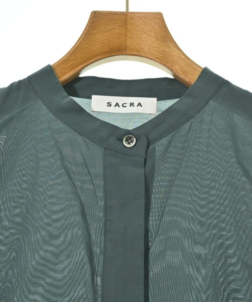SACRA（サクラ）カジュアルシャツ 緑 サイズ:38(M位) レディース/2200698821040