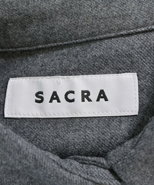 SACRA（サクラ）シャツワンピース グレー サイズ:38(M位) レディース/2200706435191