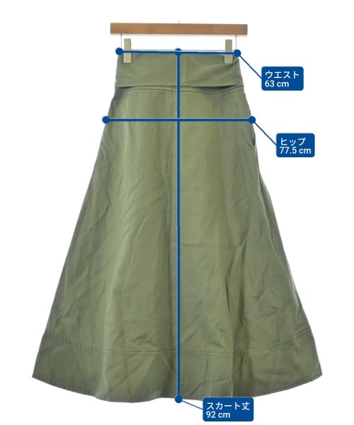 SACRA（サクラ）ロング・マキシ丈スカート カーキ サイズ:36(S位) レディース/2200650052017