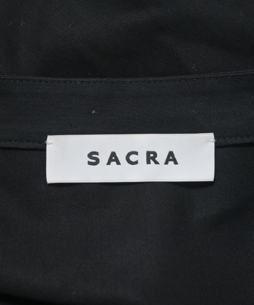 SACRA（サクラ）カジュアルシャツ 黒 サイズ:38(M位) レディース/2200704676022