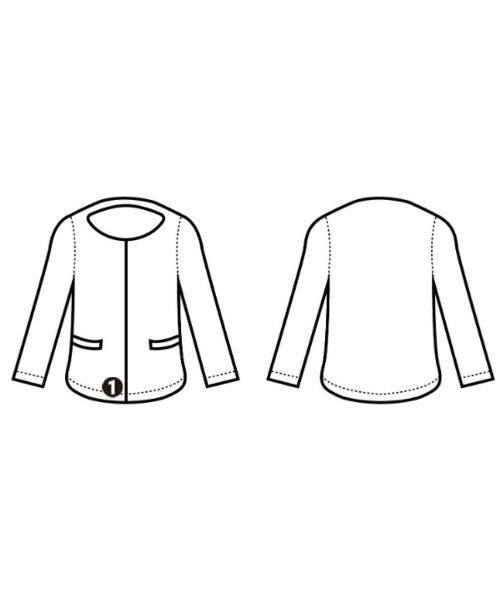 SACRA（サクラ）カジュアルジャケット 白 サイズ:38(M位) レディース/2200664436162