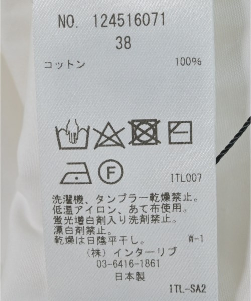 SACRA（サクラ）カジュアルシャツ 白 サイズ:38(M位) レディース/2200670800025