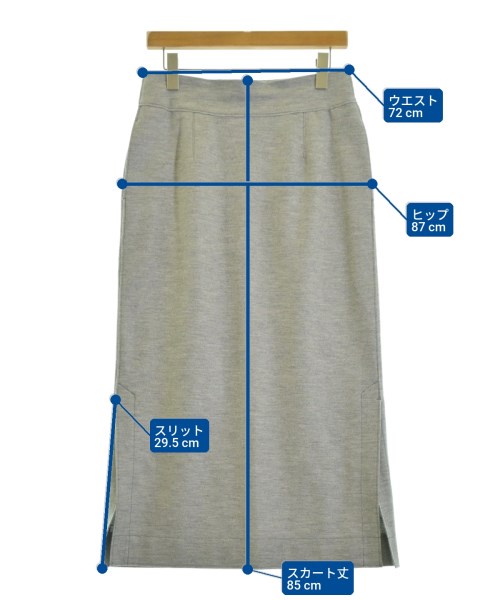 SACRA（サクラ）ロング・マキシ丈スカート グレー サイズ:38(M位) レディース/2200667435056