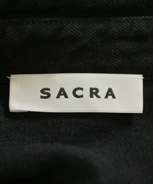 SACRA（サクラ）デニムジャケット 黒 サイズ:38(M位) レディース/2200735075016