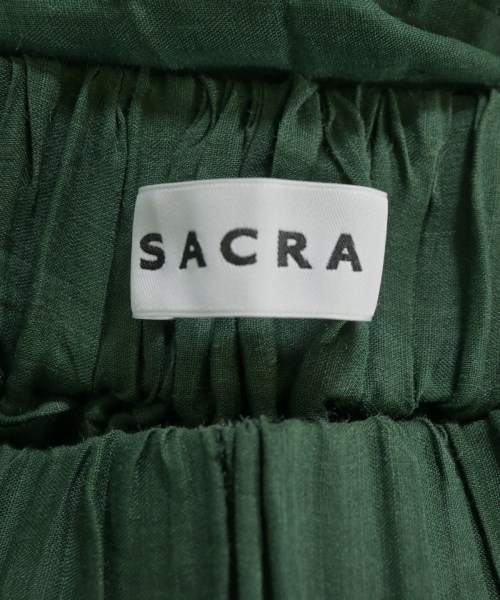 SACRA（サクラ）ロング・マキシ丈スカート 緑 サイズ:36(S位) レディース/2200720315714