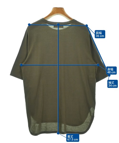 SACRA（サクラ）Tシャツ・カットソー カーキ サイズ:38(M位) レディース/2200691897035