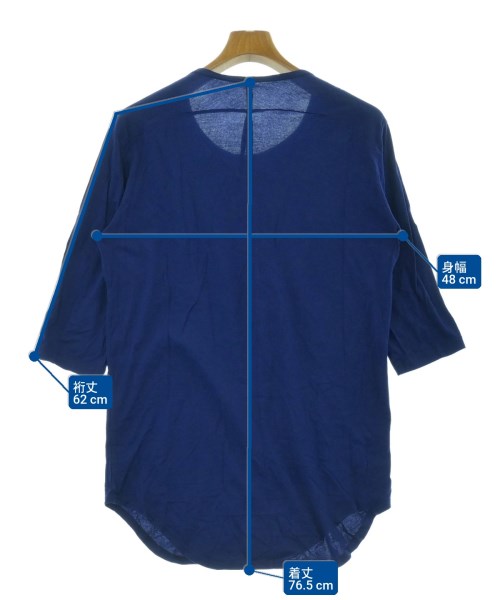 KAZUYUKI KUMAGAI ATTACHMENT（カズユキクマガイアタッチメント）Tシャツ・カットソー 青 サイズ:1(S位) メンズ/2200627714092