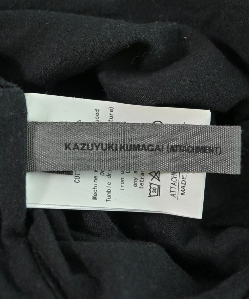 KAZUYUKI KUMAGAI ATTACHMENT（カズユキクマガイアタッチメント）Tシャツ・カットソー 黒 サイズ:4(L位) メンズ/2200608728124