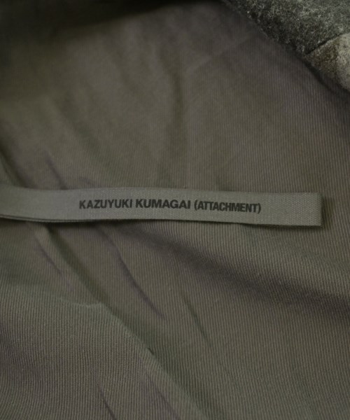 KAZUYUKI KUMAGAI ATTACHMENT（カズユキクマガイアタッチメント）チェスターコート グレー サイズ:1(S位) メンズ/2200685335024