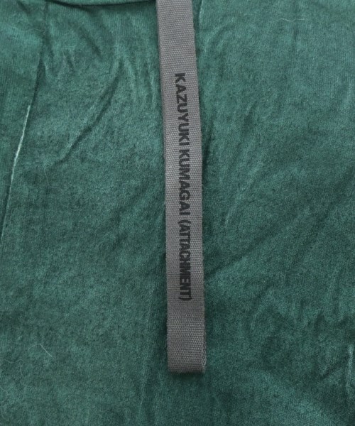 KAZUYUKI KUMAGAI ATTACHMENT（カズユキクマガイアタッチメント）Tシャツ・カットソー 緑 サイズ:3(L位) メンズ/2200696809897