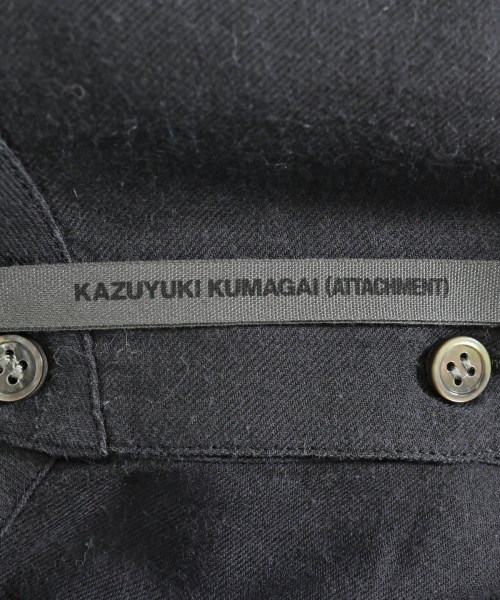 KAZUYUKI KUMAGAI ATTACHMENT（カズユキクマガイアタッチメント）カジュアルシャツ 黒 サイズ:1(S位) メンズ/2200698311046