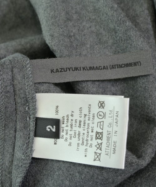 KAZUYUKI KUMAGAI ATTACHMENT（カズユキクマガイアタッチメント）ニット・セーター グレー サイズ:2(M位) メンズ/2200654017173