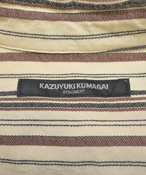KAZUYUKI KUMAGAI ATTACHMENT（カズユキクマガイアタッチメント）カジュアルシャツ ベージュ サイズ:1(S位) メンズ/2200661327067