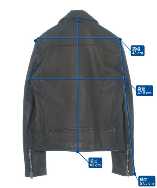 KAZUYUKI KUMAGAI ATTACHMENT（カズユキクマガイアタッチメント）ライダース 黒 サイズ:3(L位) メンズ/2200659163066