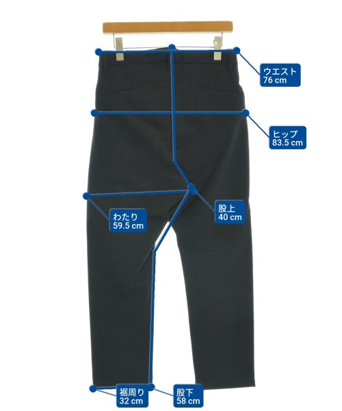 KAZUYUKI KUMAGAI ATTACHMENT（カズユキクマガイアタッチメント）スラックス 黒 サイズ:2(M位) メンズ/2200667196551