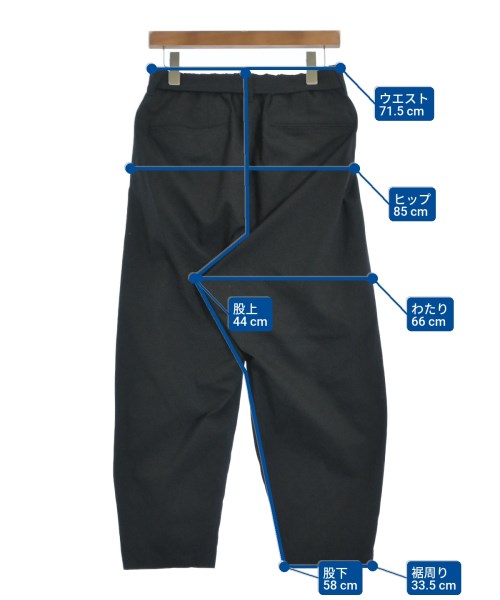 KAZUYUKI KUMAGAI ATTACHMENT（カズユキクマガイアタッチメント）クロップドパンツ 黒 サイズ:2(M位) メンズ/2200669193039