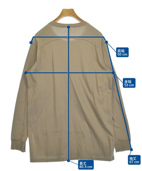 KAZUYUKI KUMAGAI ATTACHMENT（カズユキクマガイアタッチメント）Tシャツ・カットソー ベージュ サイズ:3(L位) メンズ/2200725186074