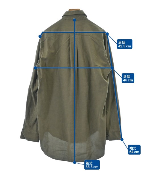 KAZUYUKI KUMAGAI ATTACHMENT（カズユキクマガイアタッチメント）カジュアルシャツ カーキ サイズ:2(M位) メンズ/2200687046058