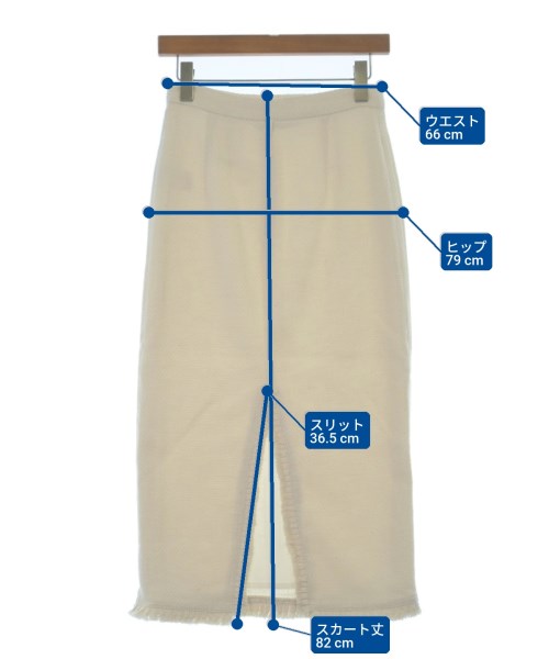 Whim Gazette（ウィムガゼット）ロング・マキシ丈スカート 白 サイズ:F レディース/2200622041674